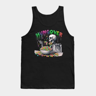 "Hung Over" Skeleton Eating Froot Loops Tank Top